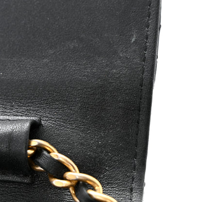 Chanel Aged Calfskin Quilted Lucky Charms 2.55 Reissue Wallet On Chain WOC Black 14 of 15