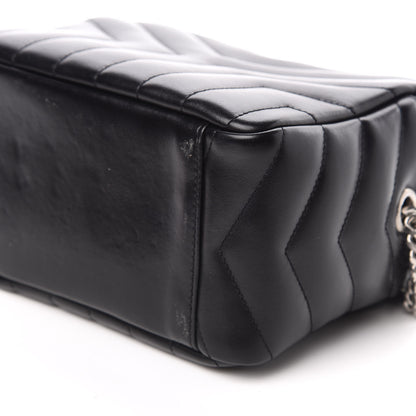 Saint Laurent Calfskin Y Quilted Monogram Small Loulou Bowling Bag Black 9 of 10