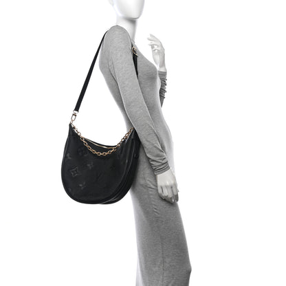 Louis Vuitton Empreinte Monogram Giant Loop Hobo Black 2 of 12