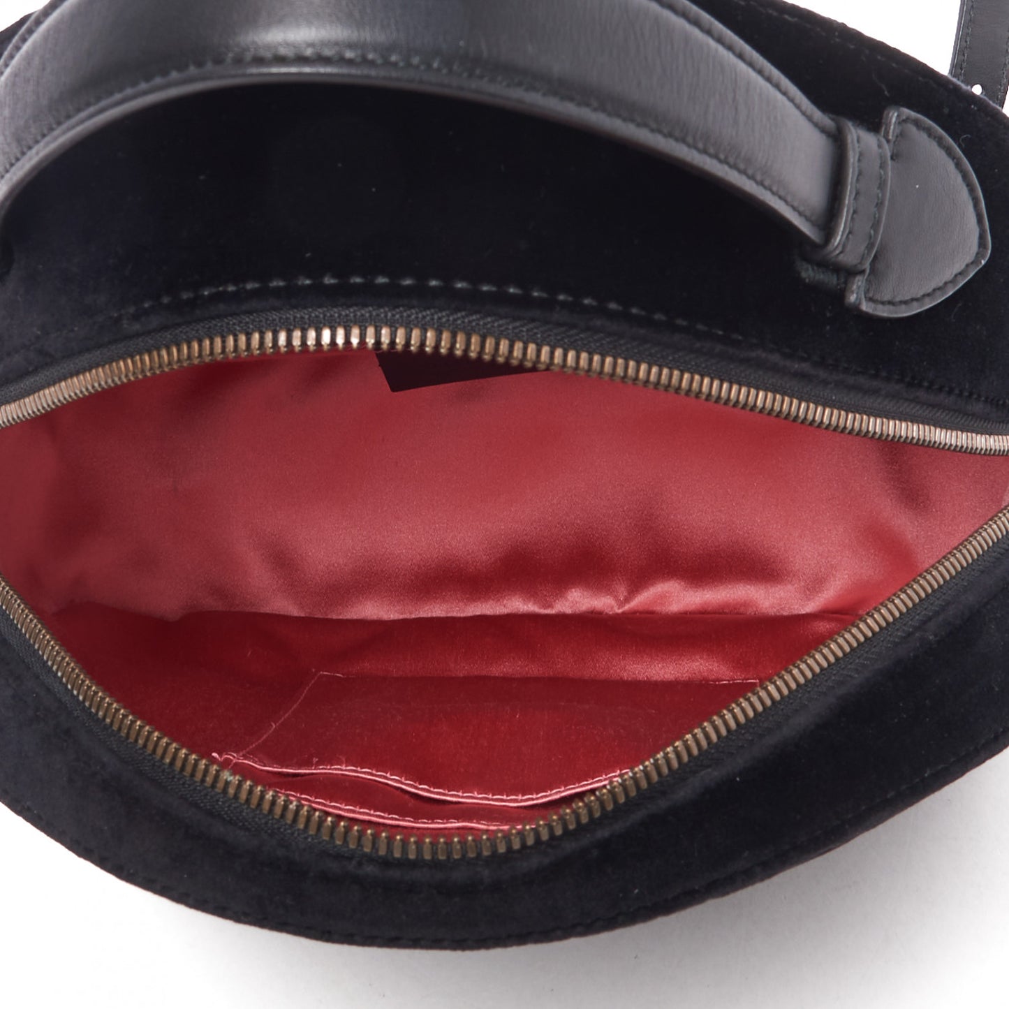Velvet Matelasse GG Marmont Dome Backpack Black