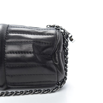 Chanel Lambskin Horizontal Quilt Pochette Black 10 of 10