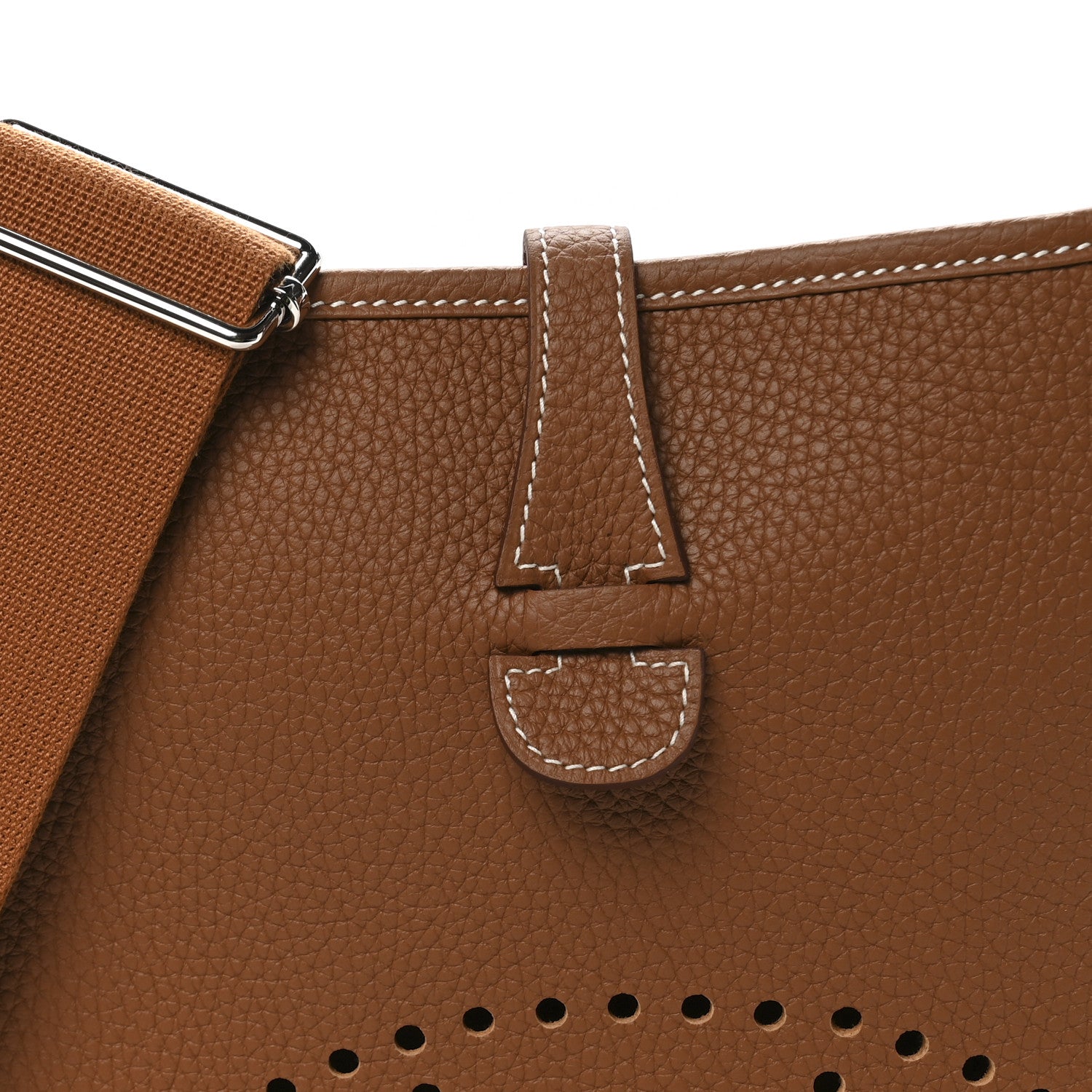 Hermes Taurillon Clemence EVELYNE III PM Gold 8 of 11