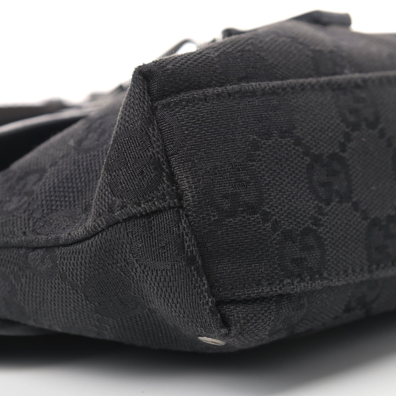 Gucci GG Monogram Web Flight Belt Bag Black 8 of 9