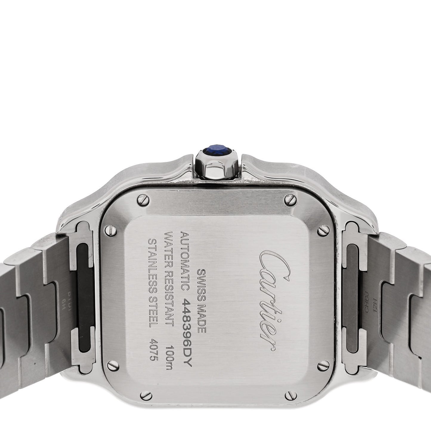 Stainless Steel 35mm Santos de Cartier Automatic Watch Green