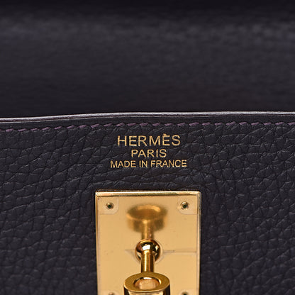 Hermes Taurillon Clemence Kelly Retourne 35 Raisin 21 of 46