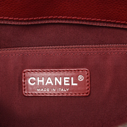 Chanel Caviar Quilted Grand Shopping Tote GST Red 6 of 11