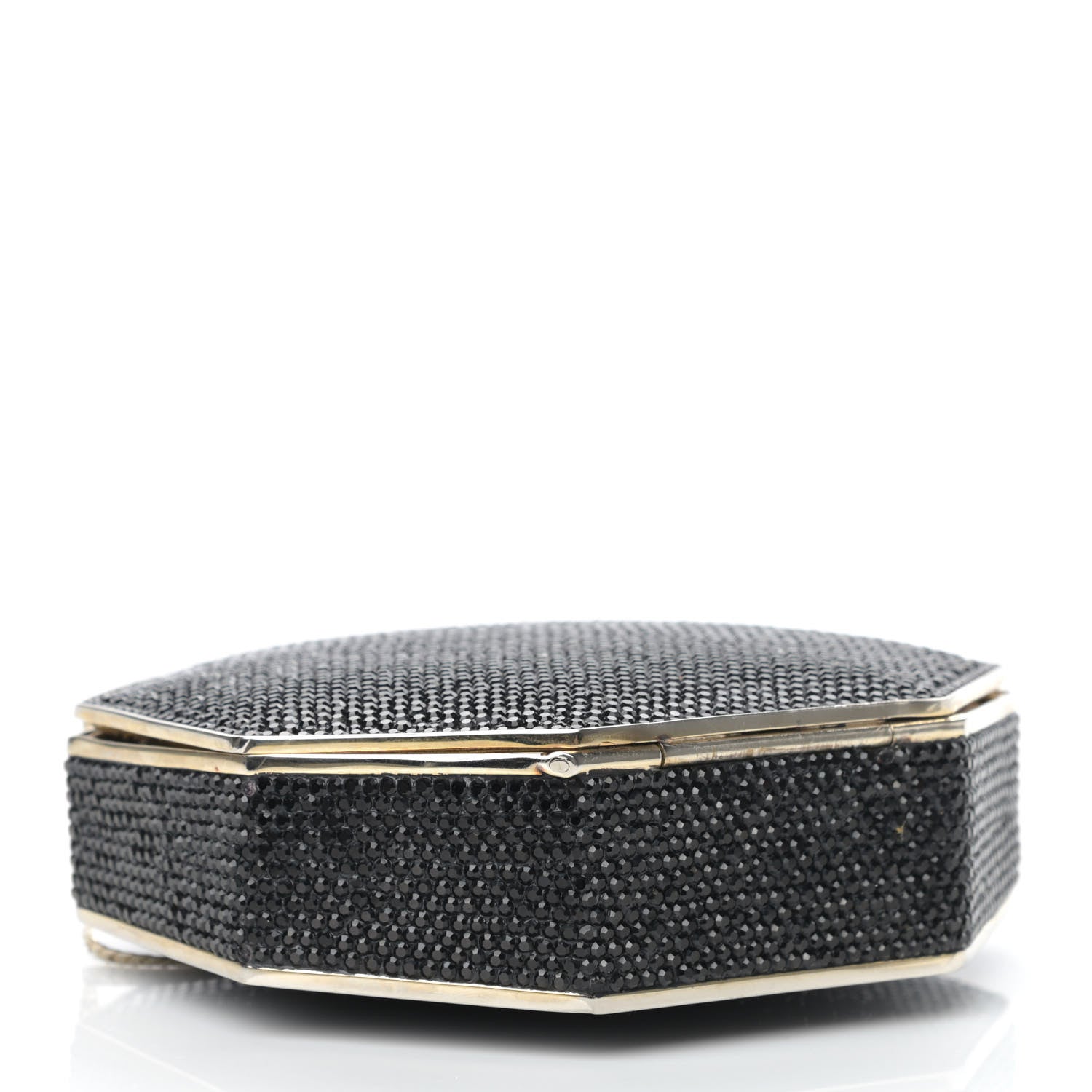 Judith Leiber Swarovski Crystal Minaudiere Clutch Black 4 of 16