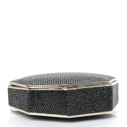 Judith Leiber Swarovski Crystal Minaudiere Clutch Black 4 of 16