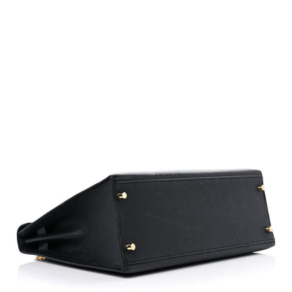 Hermes Epsom Kelly Sellier 32 Black 4 of 15