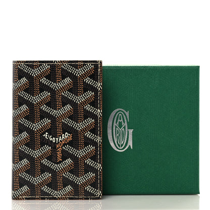 Goyard Goyardine Saint Pierre Card Holder Black Gold 8 of 8