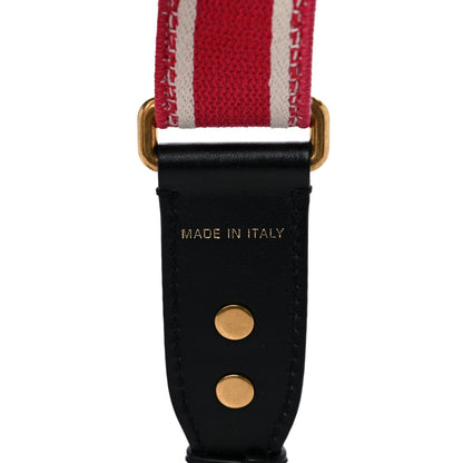 Christian Dior Canvas Embroidered Toile De Jouy Shoulder Strap Red 4 of 4