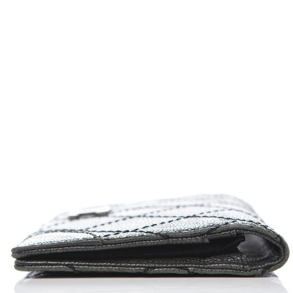 Chanel Distressed Caviar Stitched Outdoor Yen Wallet Black 13 of 13