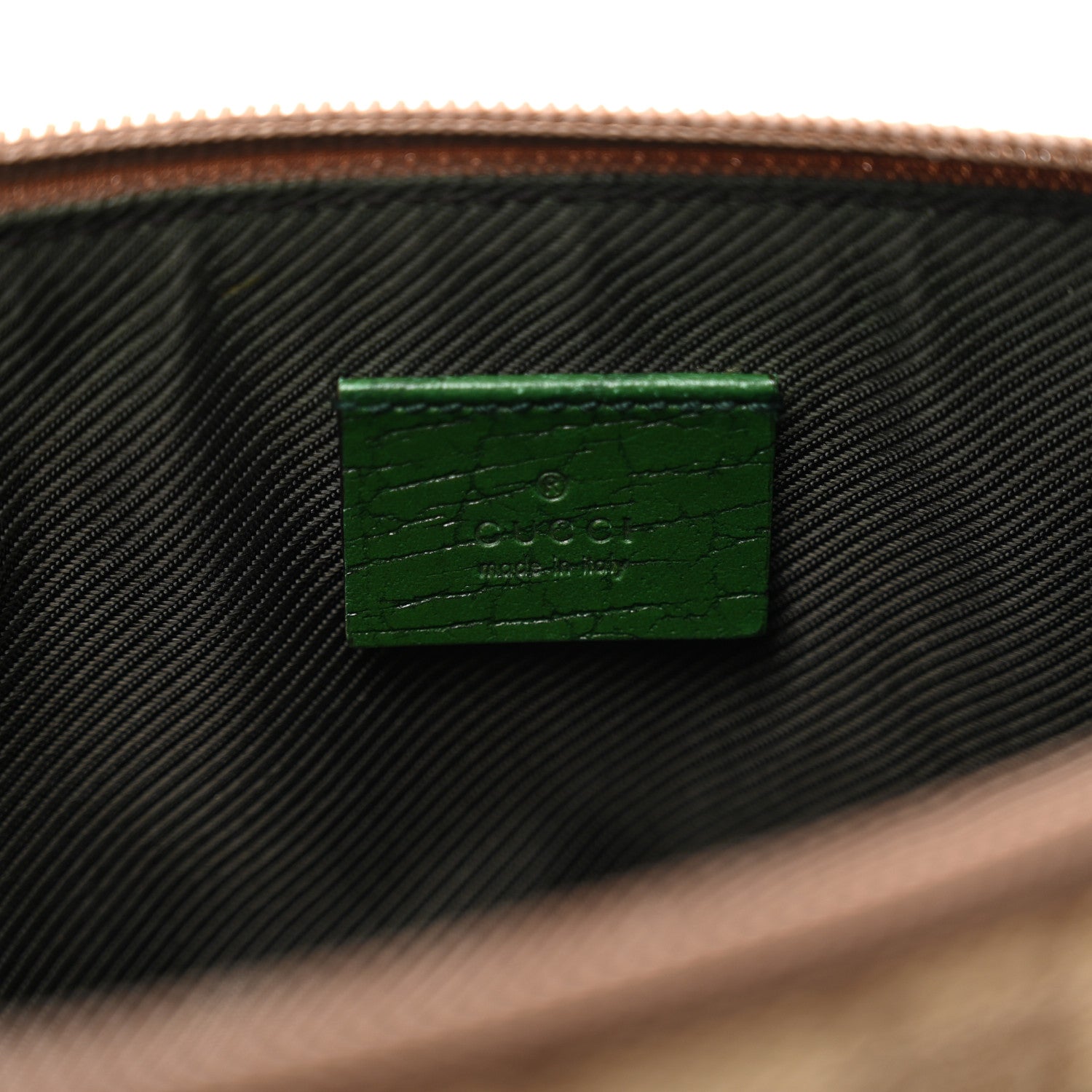 Gucci Monogram Web Boat Pochette Green 6 of 12