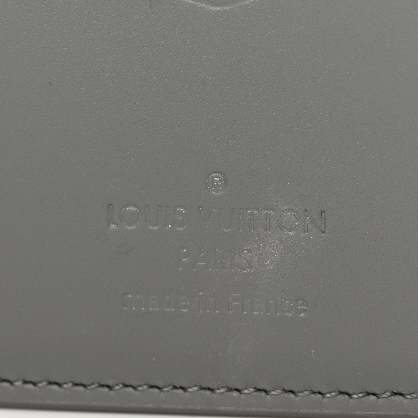 Calfskin Monogram Shadow Pocket Organizer Antarctic Grey