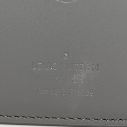 Louis Vuitton Calfskin Monogram Shadow Pocket Organizer Antarctic Grey 6 of 7