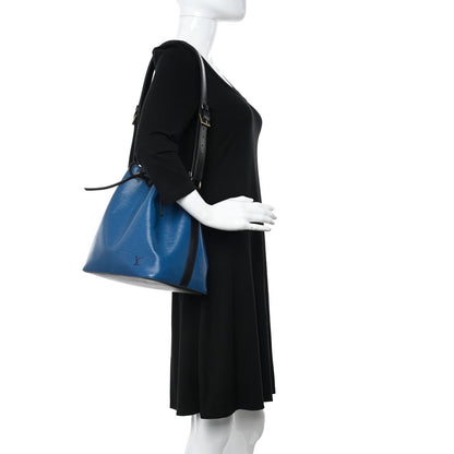 Louis Vuitton Epi Petit Bi-Color Noe Bleu Toledo Black 2 of 17