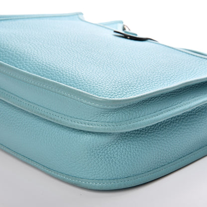 Hermes Taurillon Clemence Evelyne III PM Bleu Atoll 15 of 19