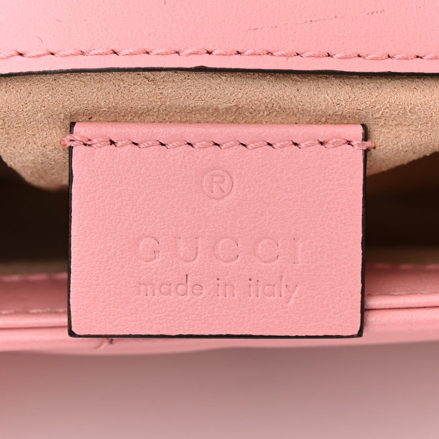 Calfskin Matelasse Super Mini GG Marmont Shoulder Bag Wild Rose