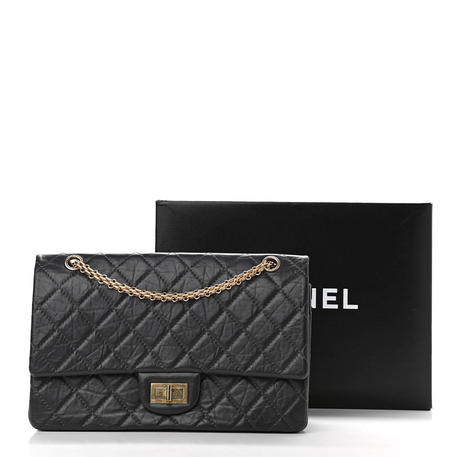 Chanel Aged Calfskin Quilted 2.55 Reissue 227 Flap Grey 11 of 11