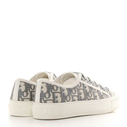 Christian Dior Canvas Oblique Walk'N'Dior Low Top Sneakers 38 Grey Stone 4 of 10