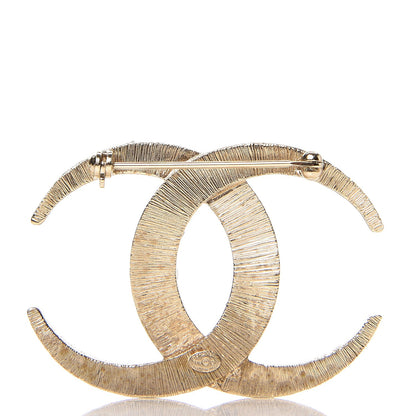 Chanel Baguette Crystal Dubai CC Brooch Gold 3 of 5