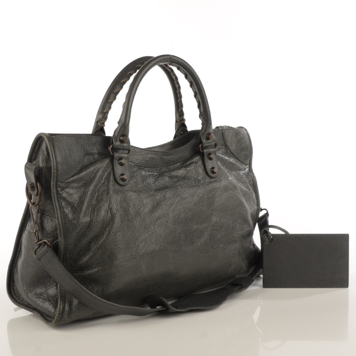 Balenciaga Agneau Classic Hardware City Gris Tarmac 3 of 8