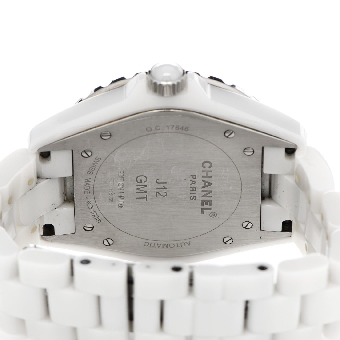 Stainless Steel Ceramic 41mm GMT J12 Automatic Watch White
