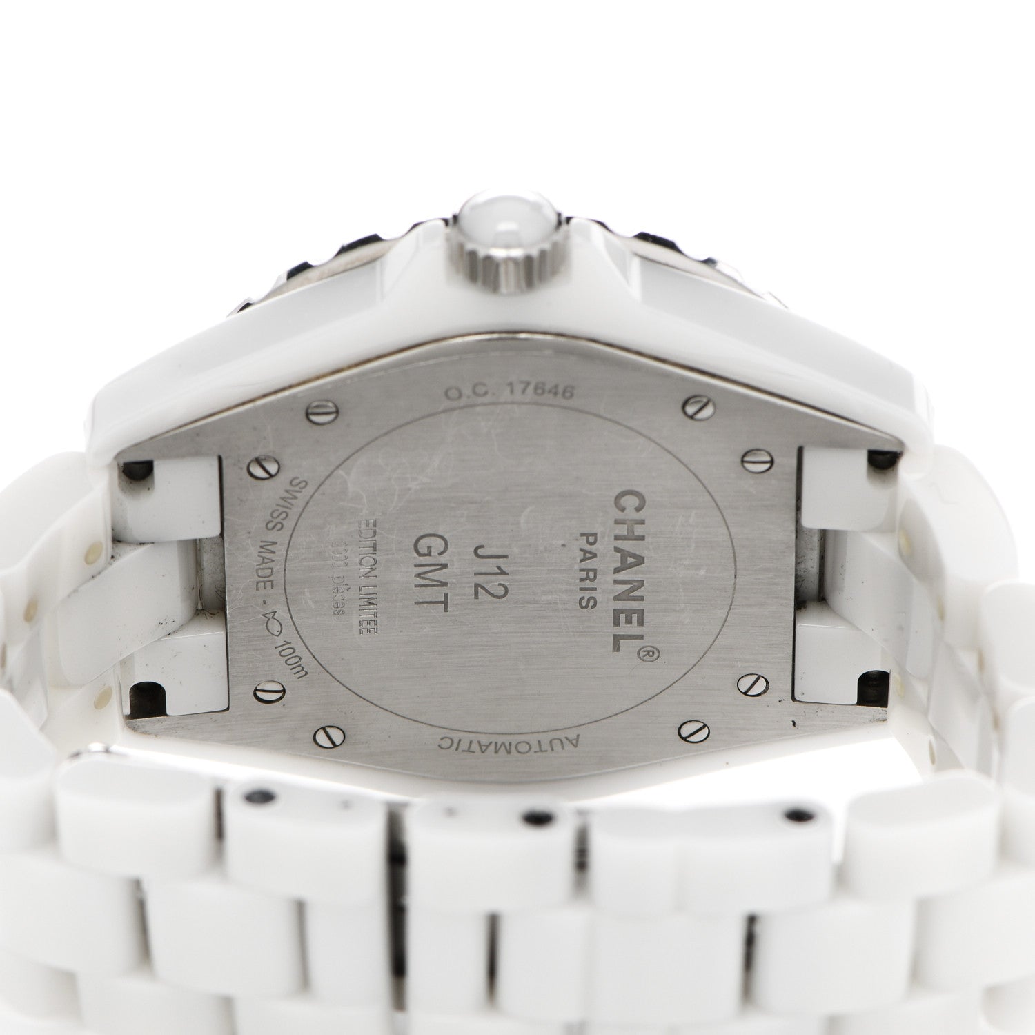 Chanel Stainless Steel Ceramic 41mm GMT J12 Automatic Watch White 4 of 4