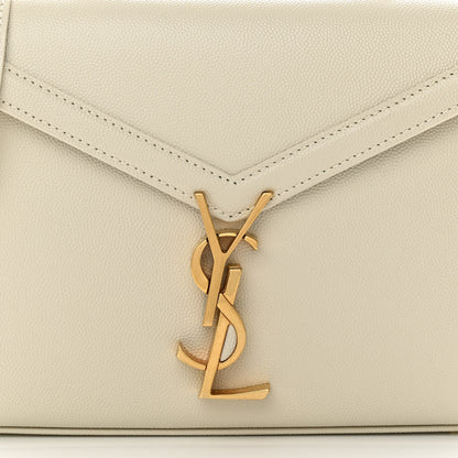 Saint Laurent Grain de Poudre Mini Classic Monogram Cassandra Top Handle Crema Soft 7 of 10