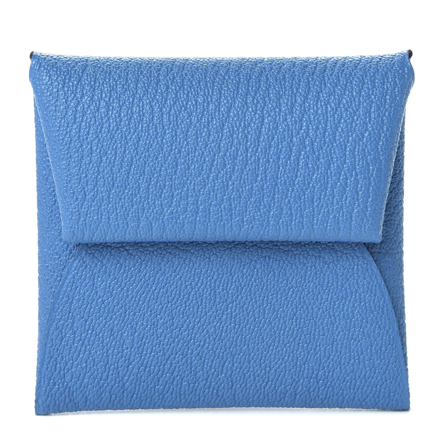 Hermes Chevre Mysore Bastia Verso Coin Purse Bleu Frida Cuivre 1 of 7