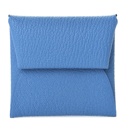Hermes Chevre Mysore Bastia Verso Coin Purse Bleu Frida Cuivre 1 of 7