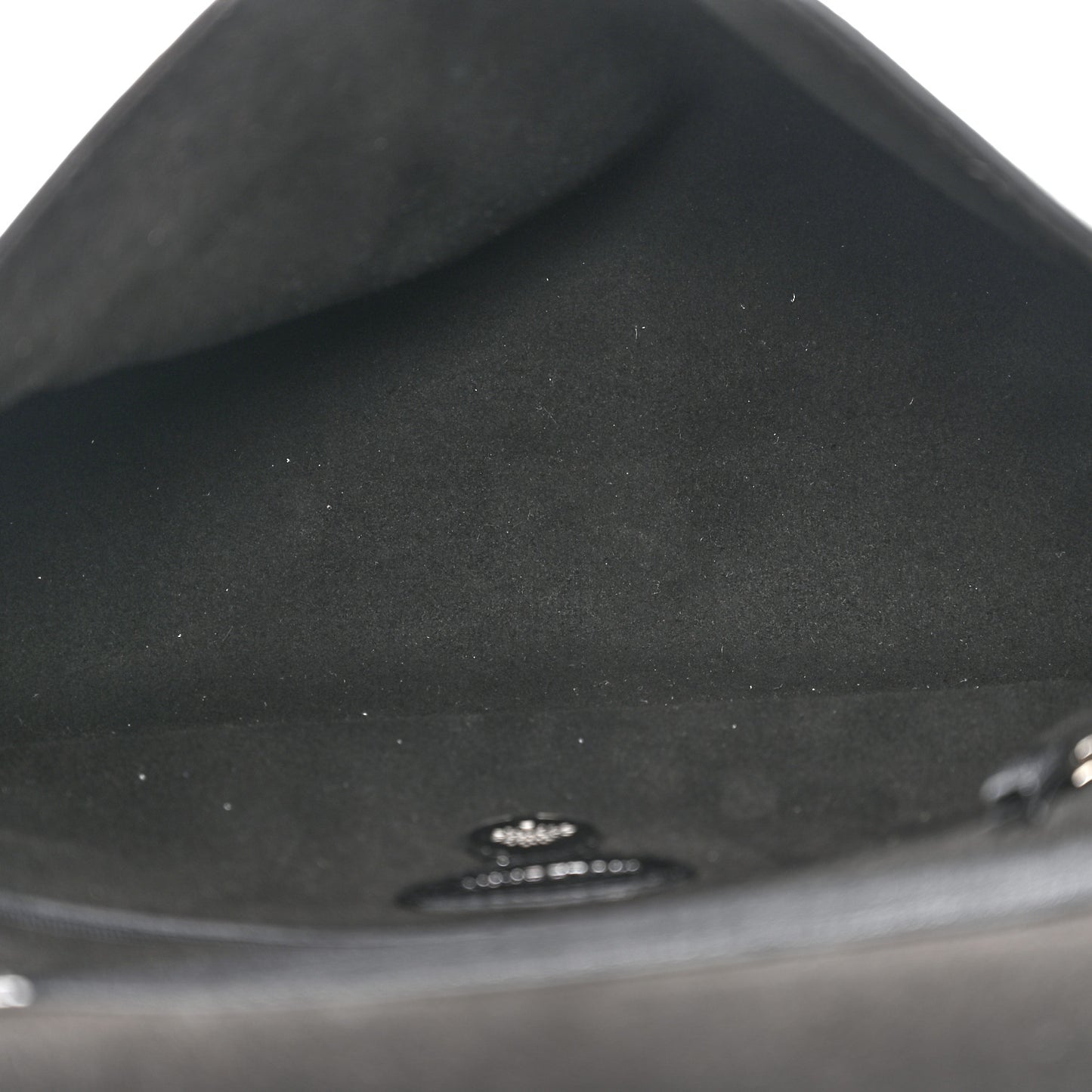 Glossy Goatskin Medium Lily Black