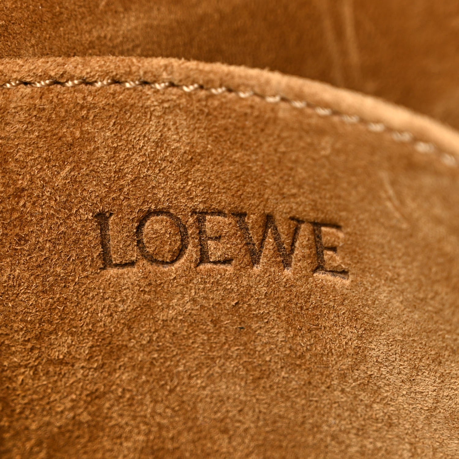 Loewe Calfskin Goya Weekender Bag Brown 6 of 12