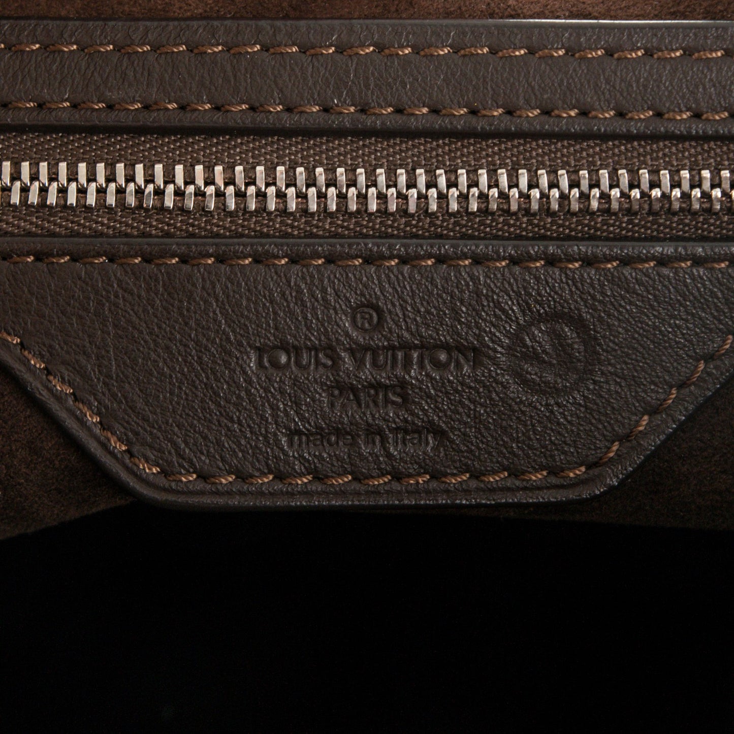 Monogram Lambskin Antheia IXIA MM Chocolate