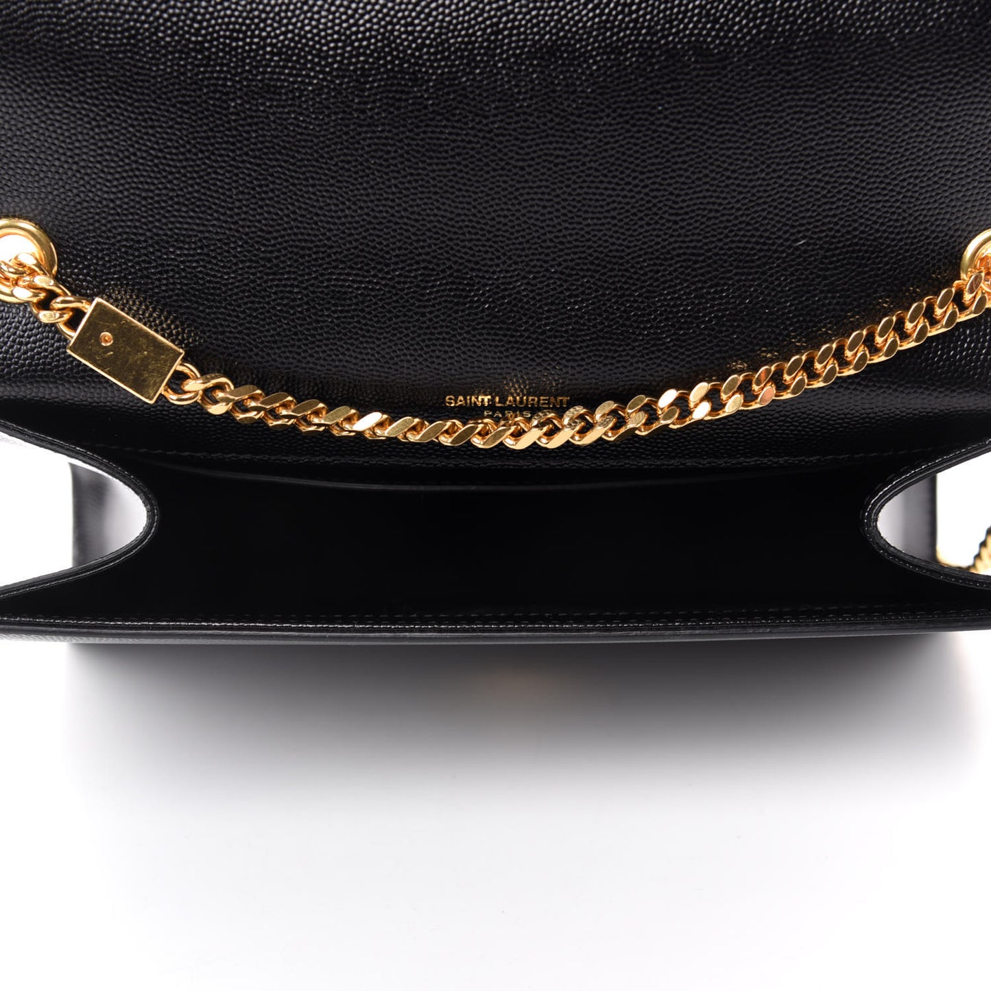 Grain De Poudre Medium Classic Monogram Kate Satchel Black