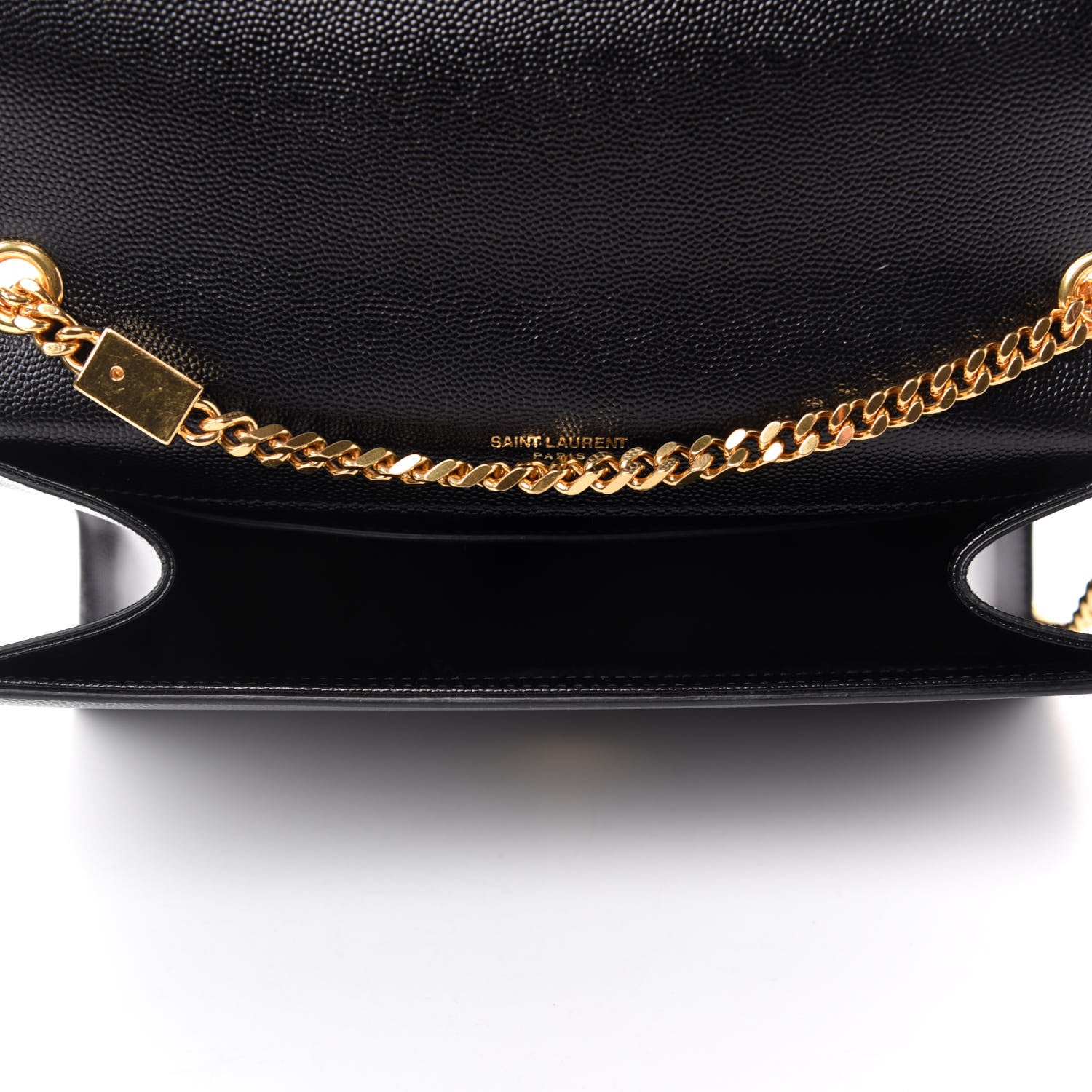 Saint Laurent Grain De Poudre Medium Classic Monogram Kate Satchel Black 5 of 12