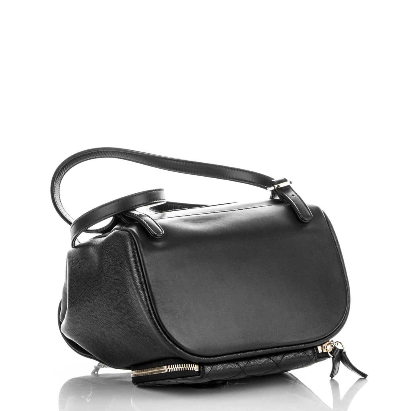 Caviar Quilted Business Affinity Backpack Black