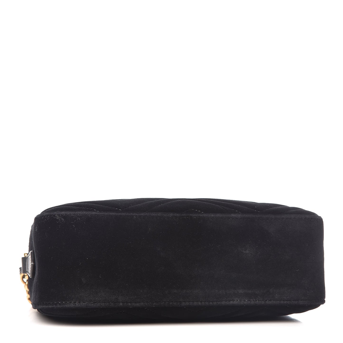 Velvet Matelasse Small GG Marmont Chain Shoulder Bag Black