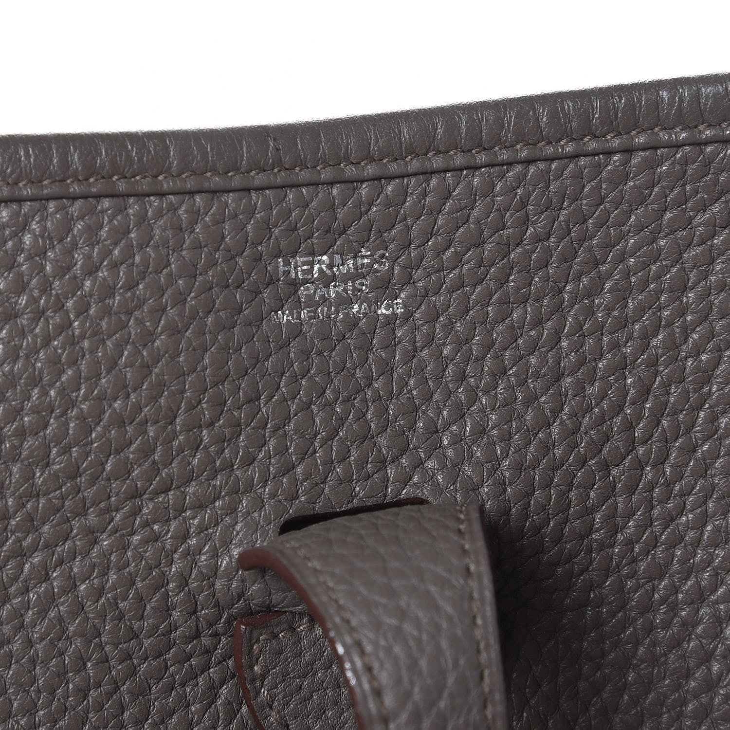 Hermes Taurillon Clemence Evelyne III PM Etain 5 of 12