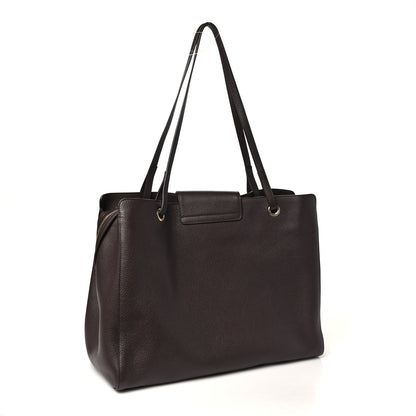 Chanel Grained Calfskin Large Shopping Bag Brown 3 of 10