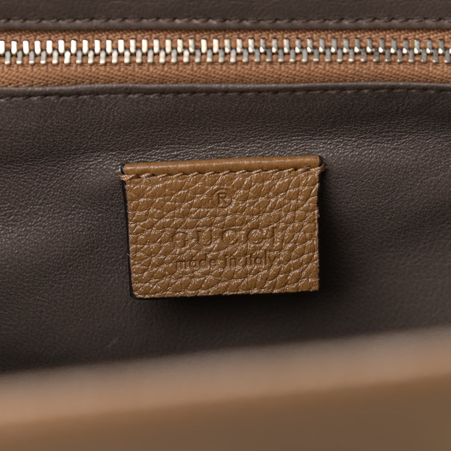 Posillipo Grain Calfskin Small Zumi Top Handle Bag Friky Taupe