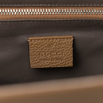 Gucci Posillipo Grain Calfskin Small Zumi Top Handle Bag Friky Taupe 5 of 11