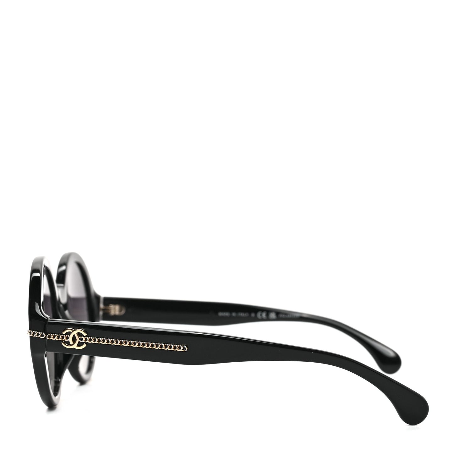 Calfskin Chain Sunglasses 5511-A Black