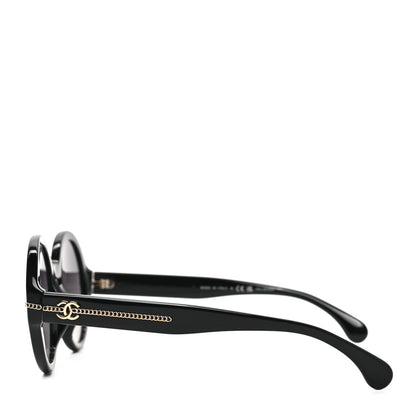 Chanel Calfskin Chain Sunglasses 5511-A Black 3 of 7