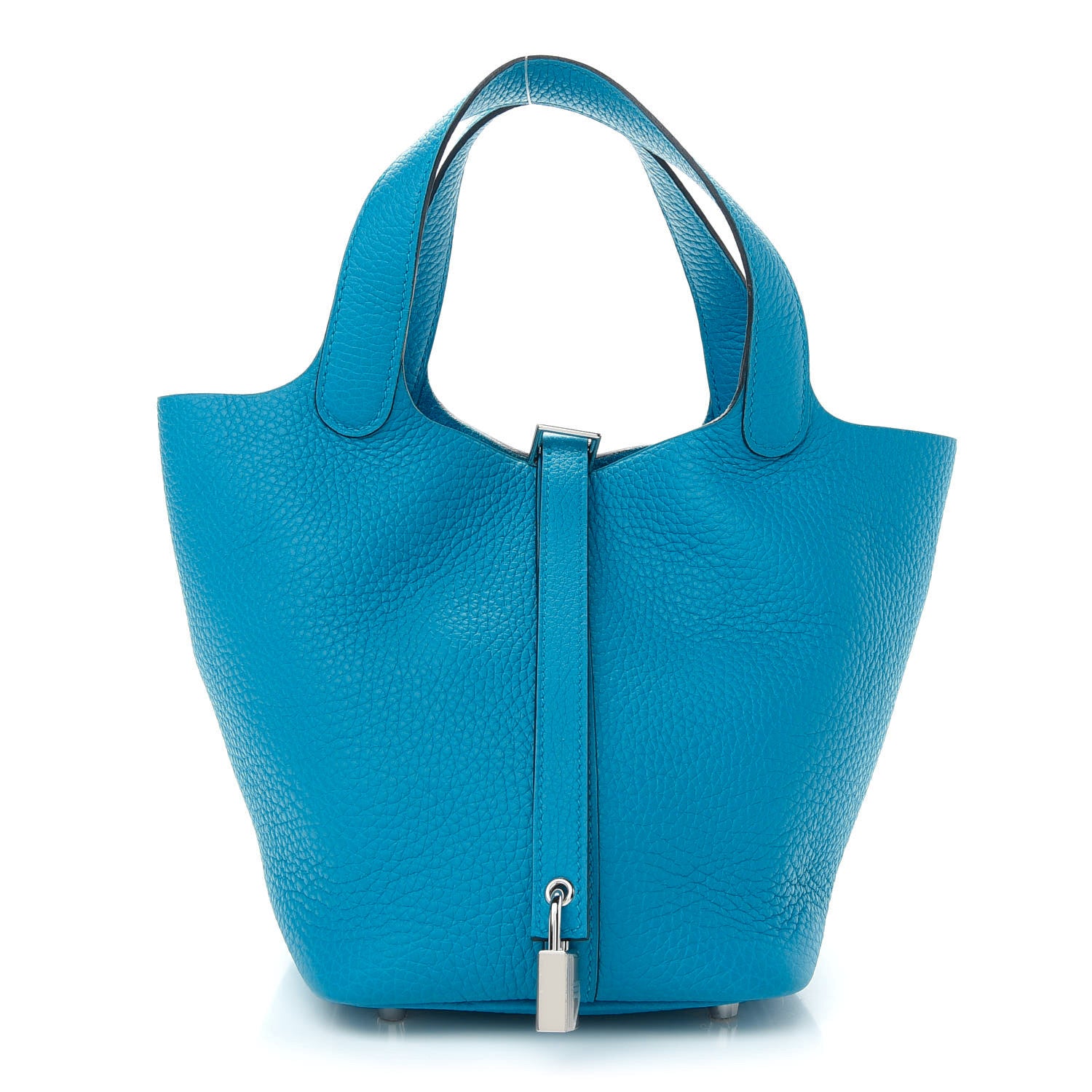 Hermes Taurillon Clemence Picotin Lock 18 PM Bleu Frida 1 of 9