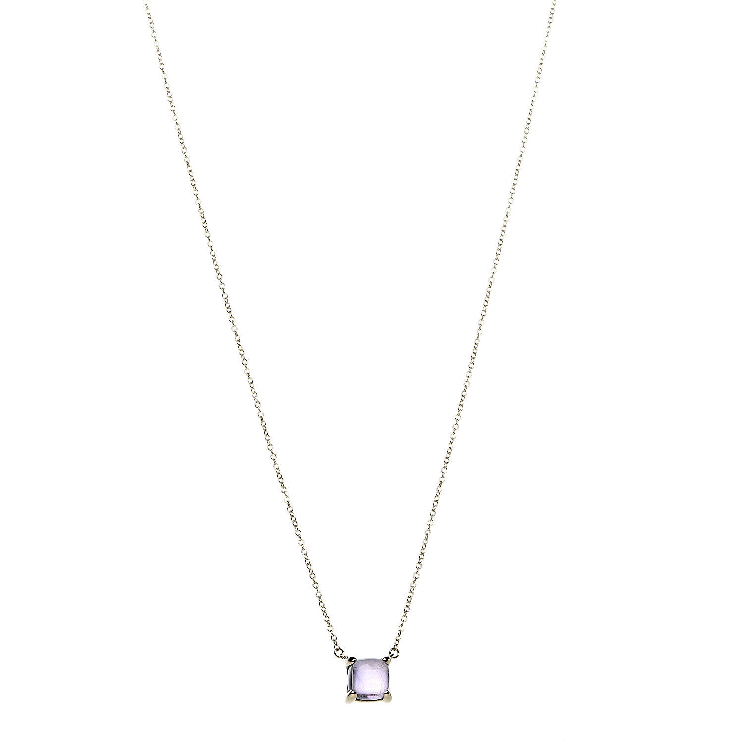 Tiffany 18K Yellow Gold Amethyst Paloma Picasso Sugar Stacks Pendant Necklace 1 of 6