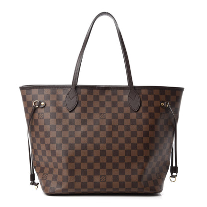 Louis Vuitton Damier Ebene Neo Neverfull MM Rose Ballerine 1 of 12