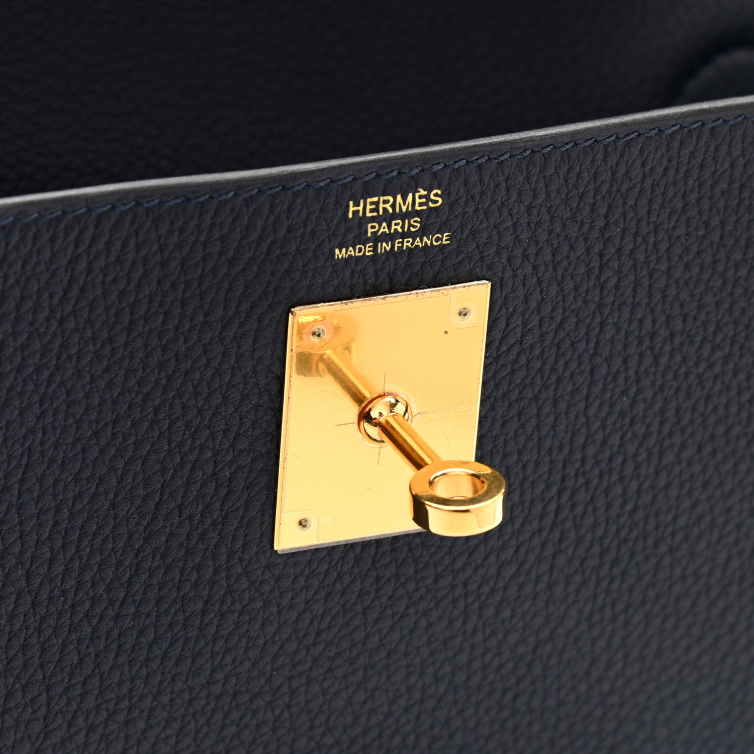 Hermes Togo Kelly Retourne 28 Bleu Nuit 6 of 11