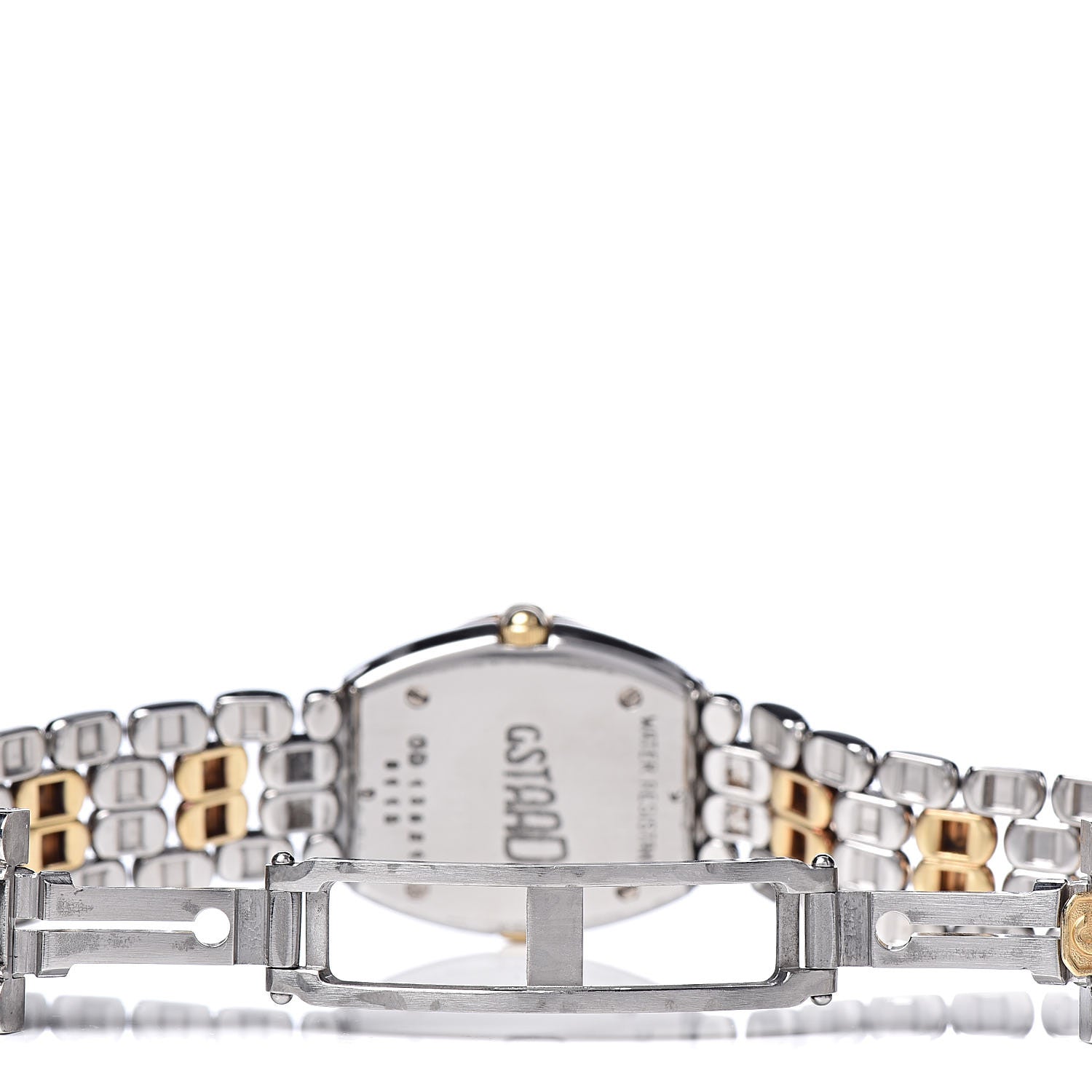 Chopard Stainless Steel 18K Yellow Gold Diamond 23mm Gstaad Quartz Watch 5 of 6