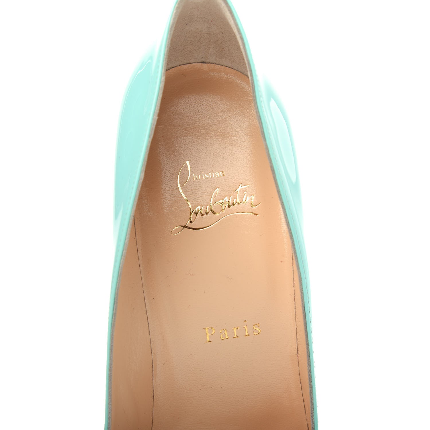Christian Louboutin Patent Pigalle Follies 100 Pumps 40.5 Opaline 8 of 10